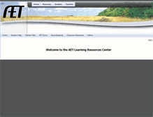 Tablet Screenshot of learn.theaet.com